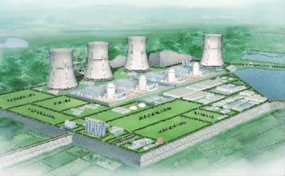 小墨山核電廠效果圖。（本版圖片由湖南核電有限公司提供）